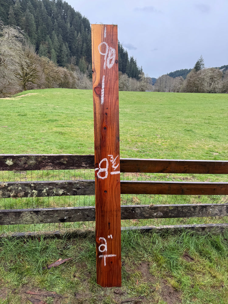 Giant Sequoia Redwood - 90" x 8.75" x 2" - Square