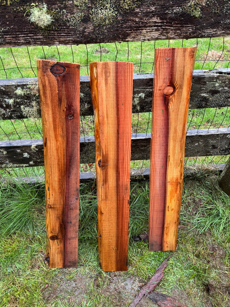 Giant Sequoia Redwood - 35" x 6" x 1.75" - Live Edge - Shelf Boards