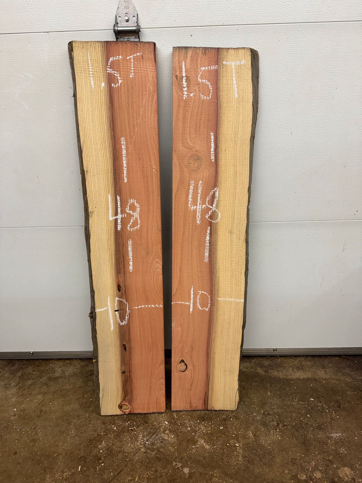 Giant Sequoia Live Edge Board Pair – 48" Long