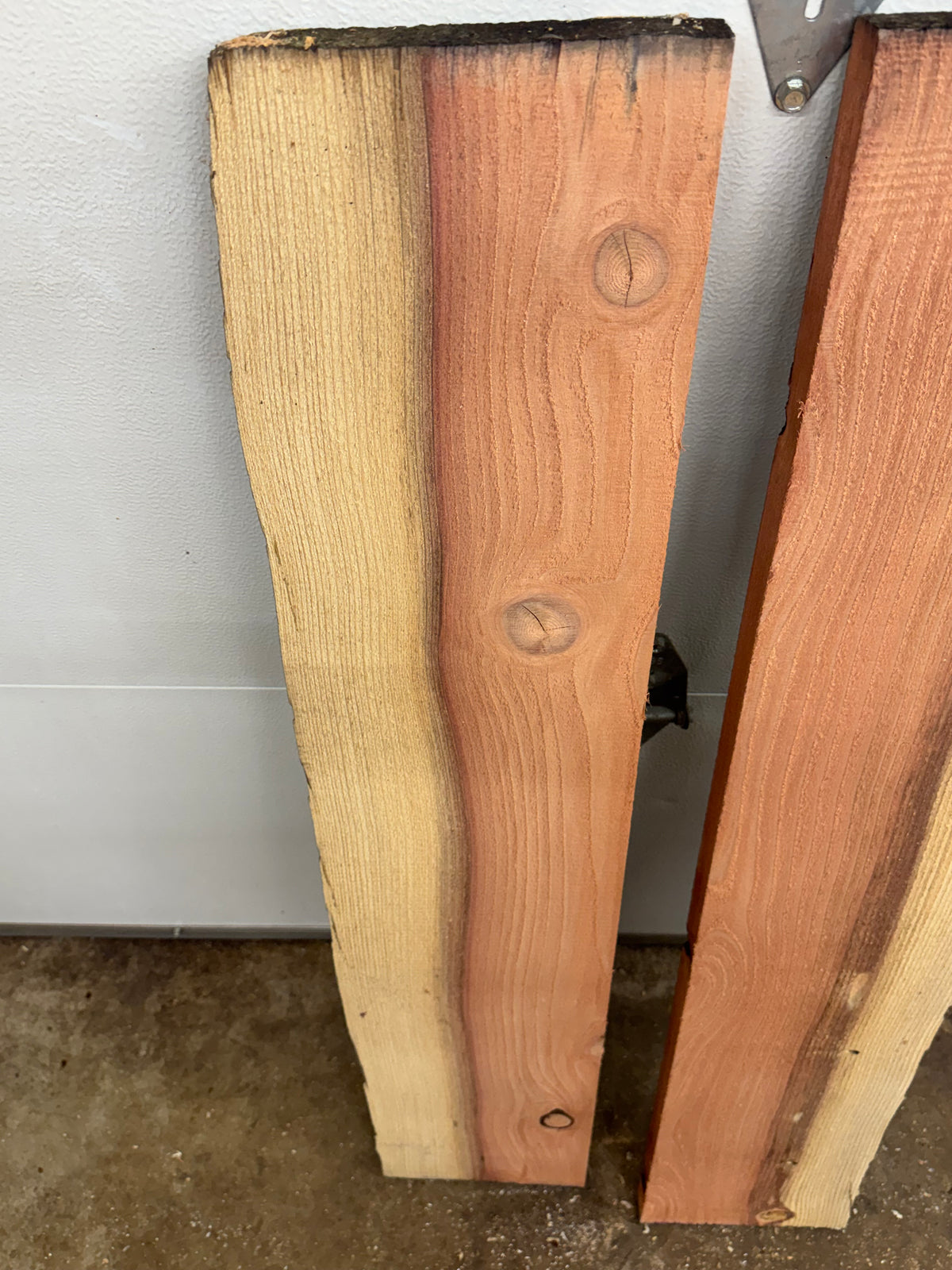 Giant Sequoia Live Edge Board Pair – 47–48" Long