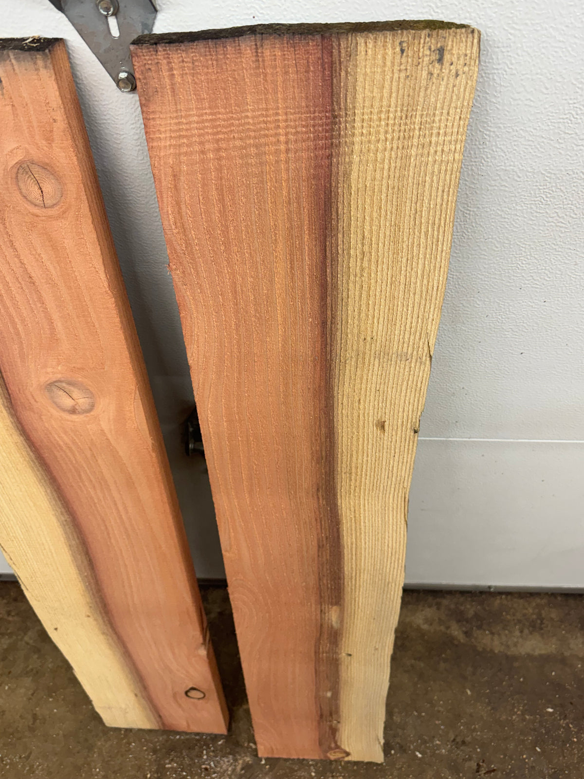 Giant Sequoia Live Edge Board Pair – 47–48" Long