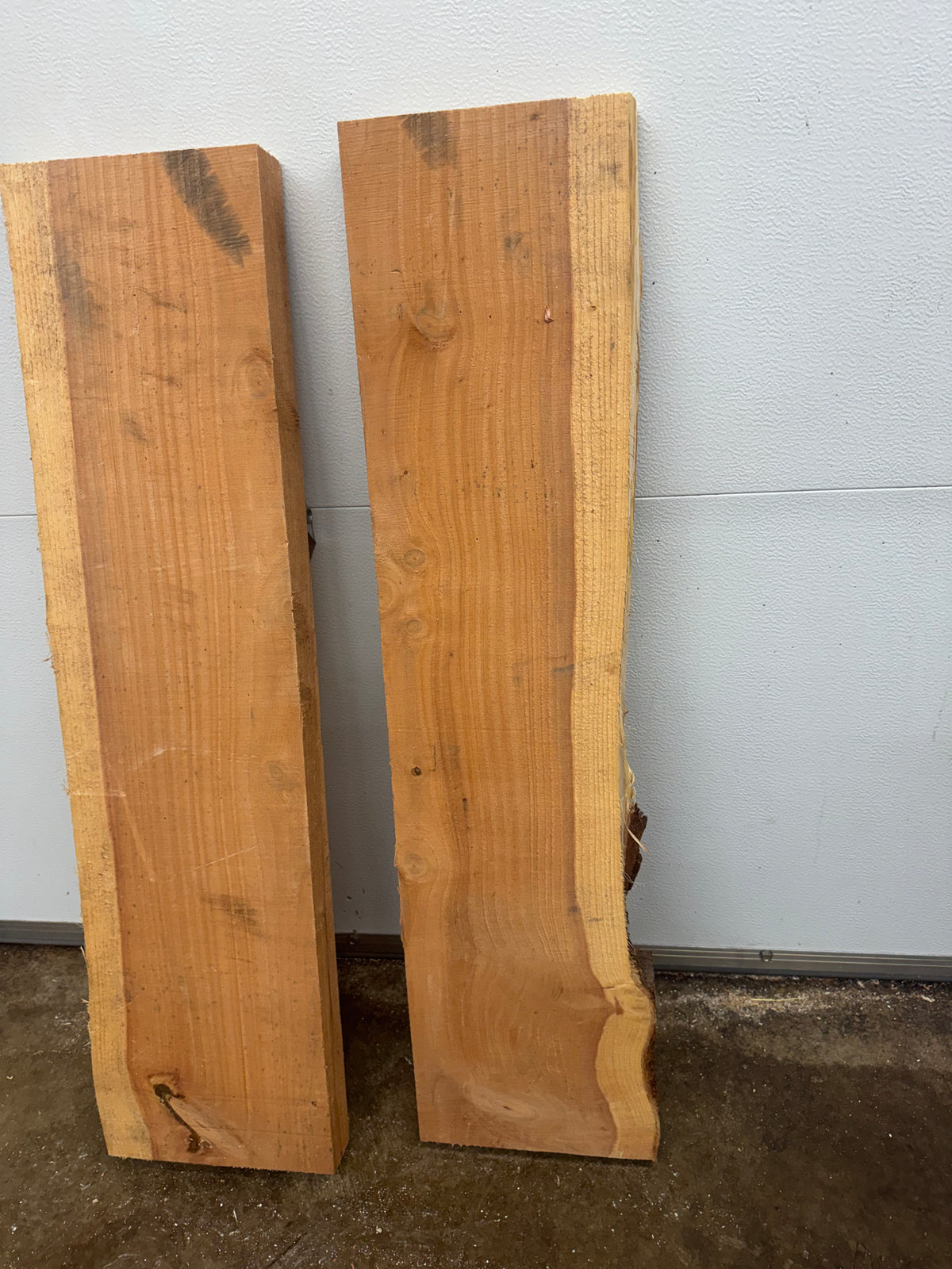 Giant Sequoia Redwood Boards – 2 Piece Set – 38" Long