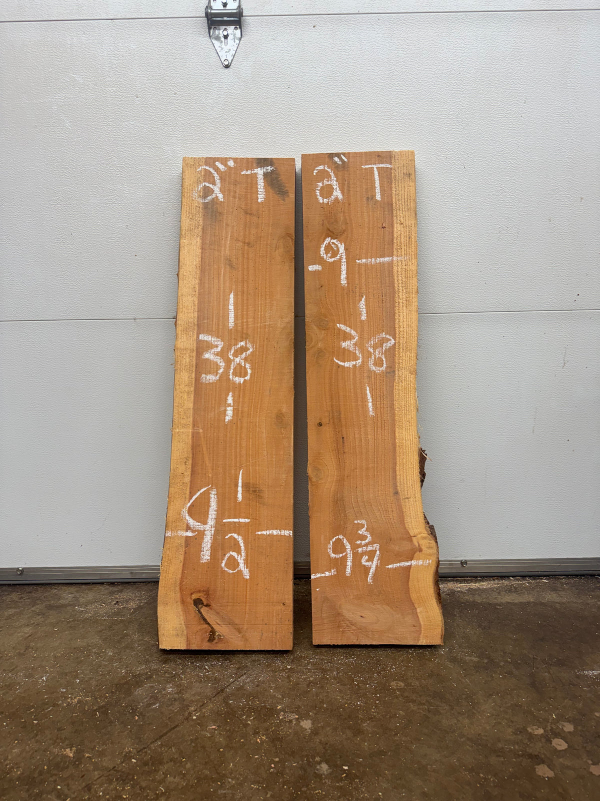 Giant Sequoia Redwood Boards – 2 Piece Set – 38" Long