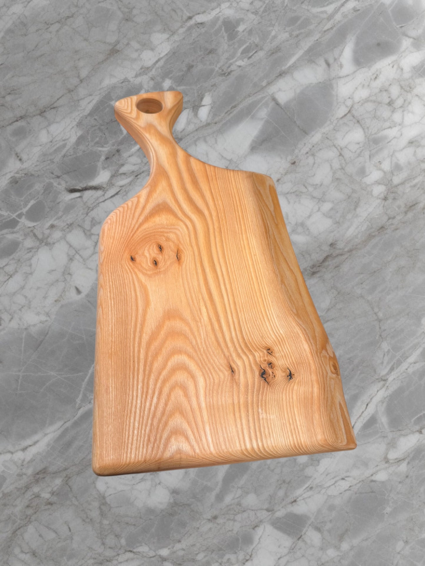 Live Edge Ash Charcuterie Board — 19” × 10” × 1”