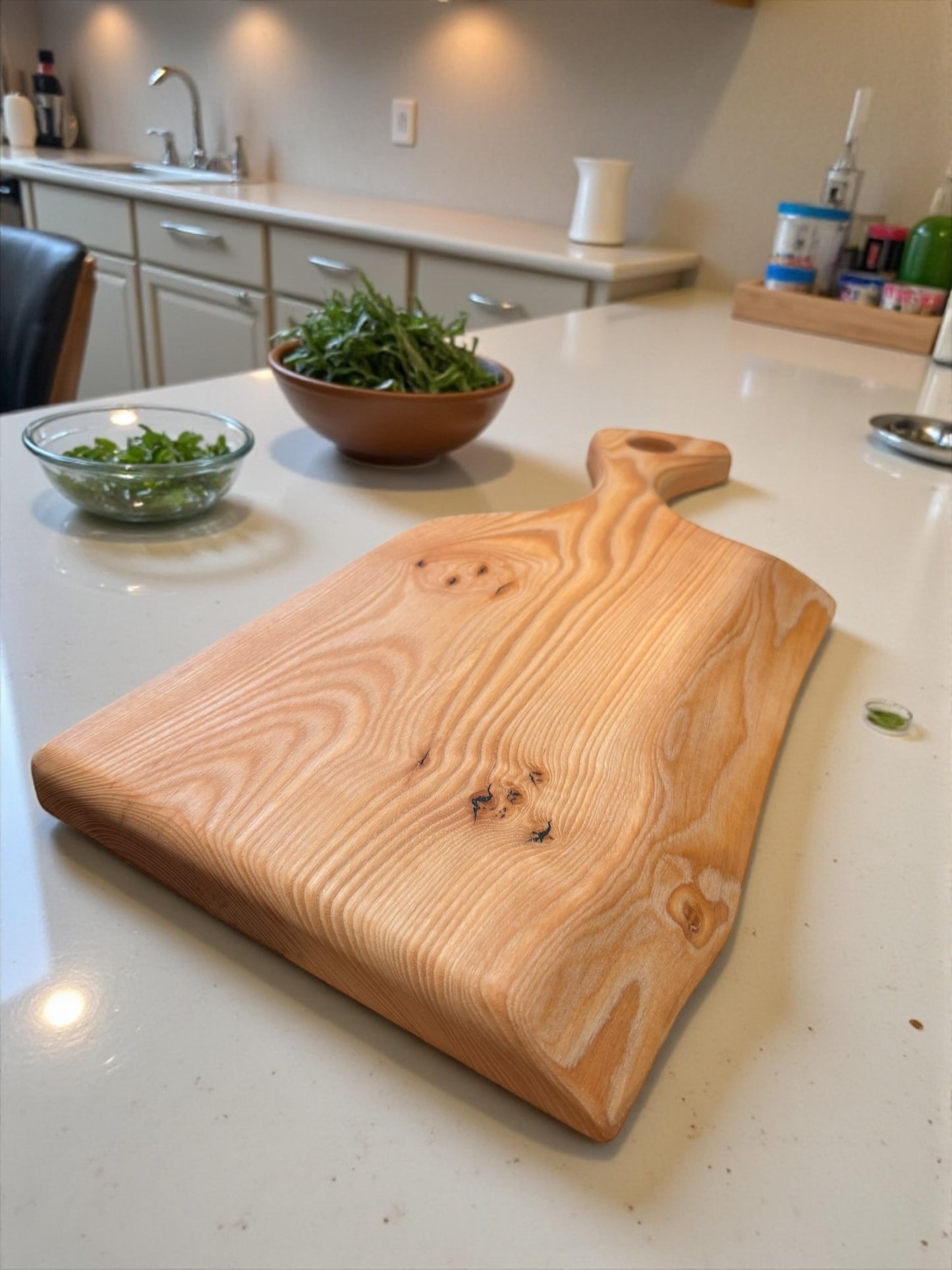 Live Edge Ash Charcuterie Board — 19” × 10” × 1”