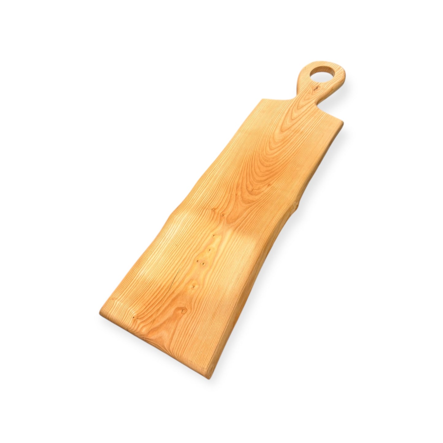 Live Edge Ash Serving Board | 40 x 10 Extra-Large Charcuterie Board