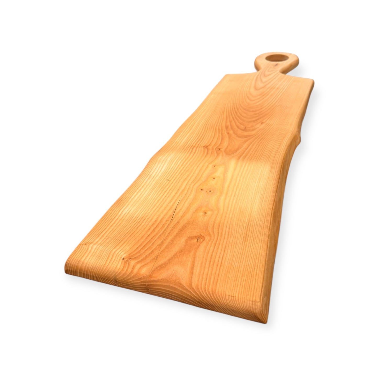 Live Edge Ash Serving Board | 40 x 10 Extra-Large Charcuterie Board