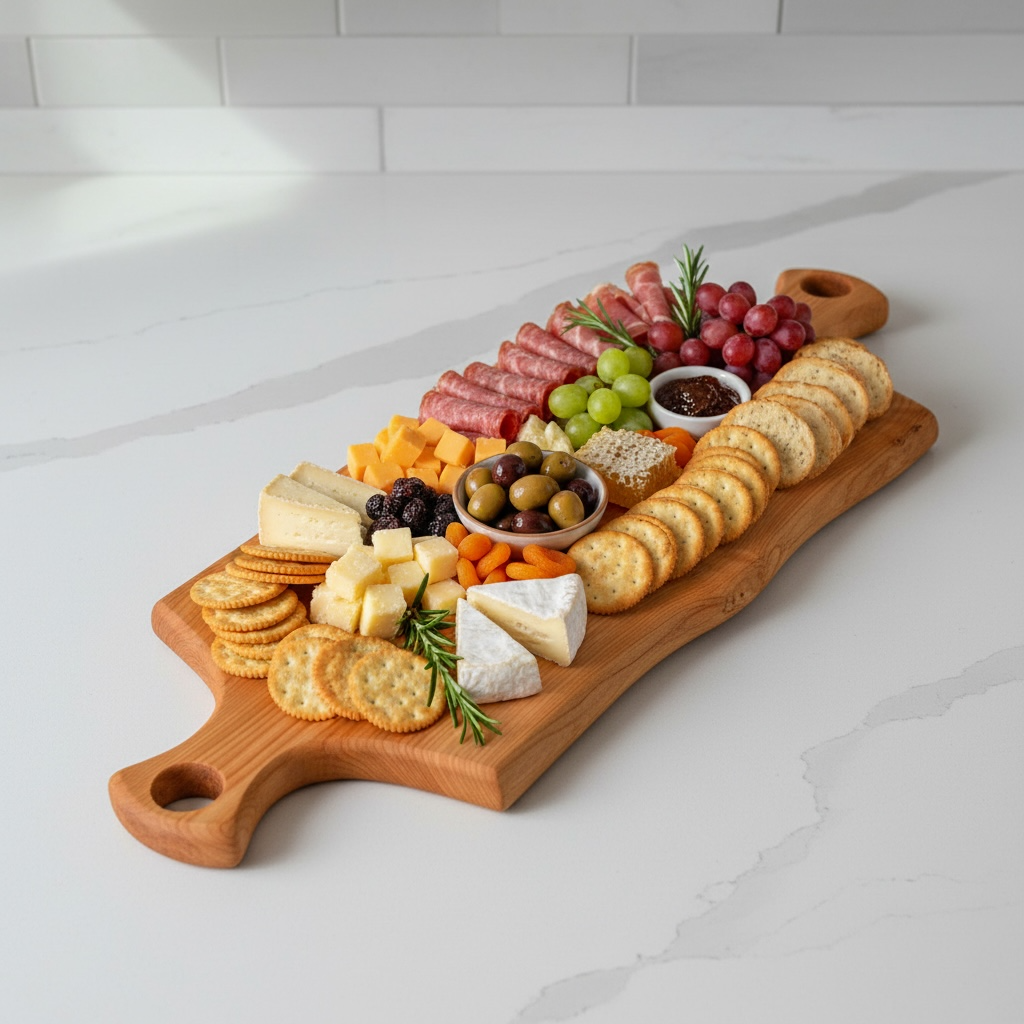 Live Edge Ash Serving Board — 30.5” × 12” × 7/8”