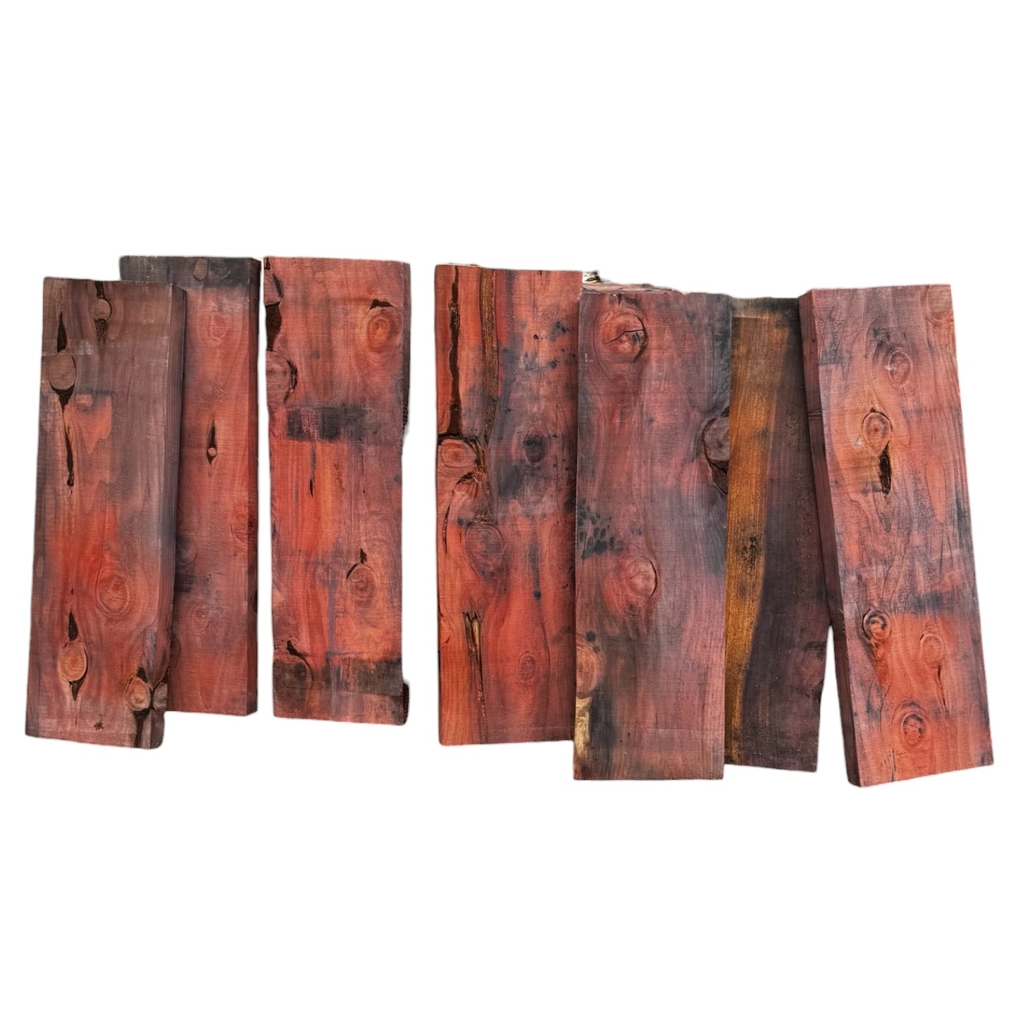 Giant Sequoia Redwood Slab Bundle | 7 Pieces | 35" Craft Boards