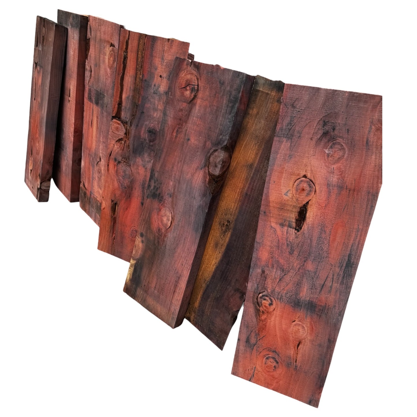 Giant Sequoia Redwood Slab Bundle | 7 Pieces | 35" Craft Boards