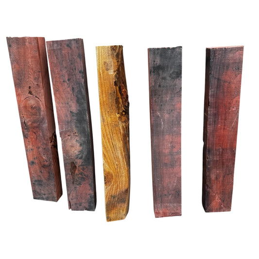 Giant Sequoia Redwood 2x4 Bundle | 5 Pieces | Full Dimension 24" Boards
