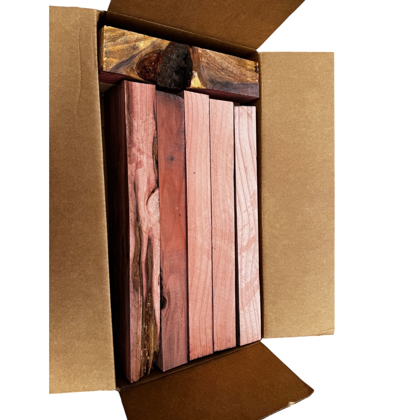 Giant Sequoia Redwood Lumber Bundle | Turning Blanks + 2x4s | 7 Pieces