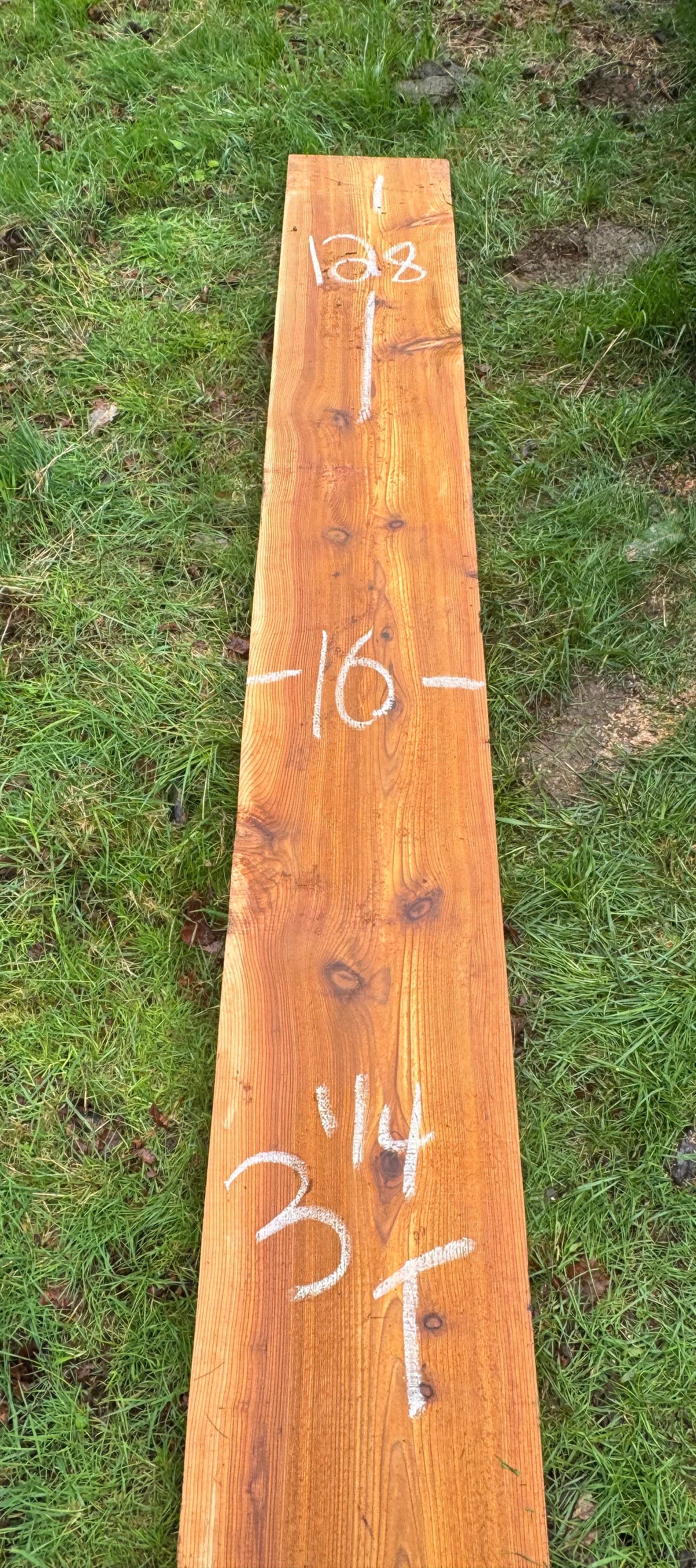 Western Red Cedar - 128" x 16" x 3.25"